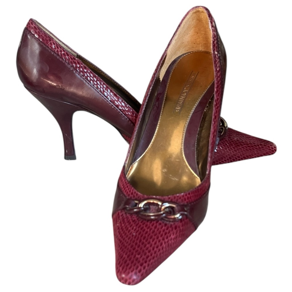 Circa Joan & David 'Sartada' burgundy heel 10M